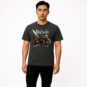 Vintage Naruto Shippuden T Shirt Mens XL Grey Akatsuki 20th Anniversary Amine